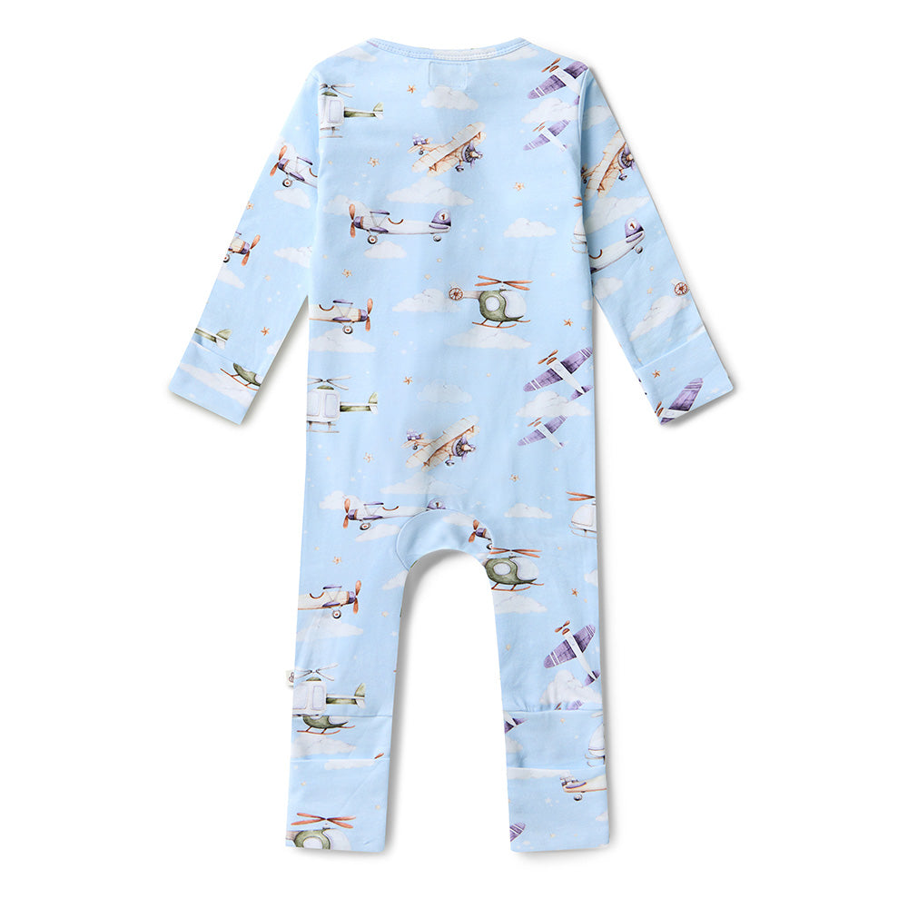 Taking Flight Organic Snugglesuit Convertible Romper - View 9