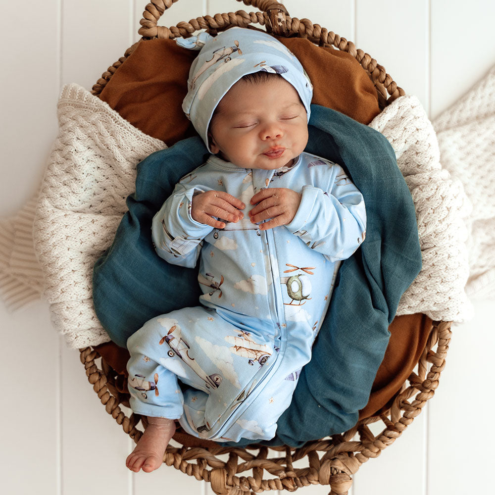 Taking Flight Organic Snugglesuit Convertible Romper - View 3