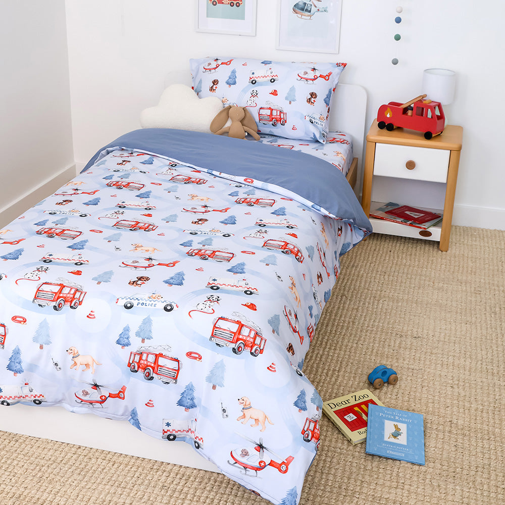 Bundle - To The Rescue Double Bedding - 1 x Sheet + 1 x Quilt Cover + 2 x Pillowcases - View 3