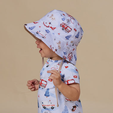 To The Rescue Reversible Cotton Bucket Hat | Snuggle Hunny