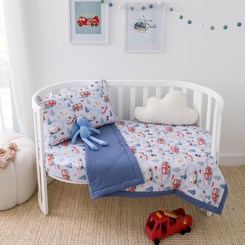 Bundle - To The Rescue Cot Comforter & Toddler Pillowcase - View 1