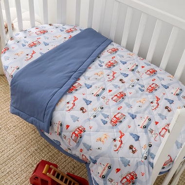 To The Rescue Organic Cotton Cot Comforter | Snuggle Hunny