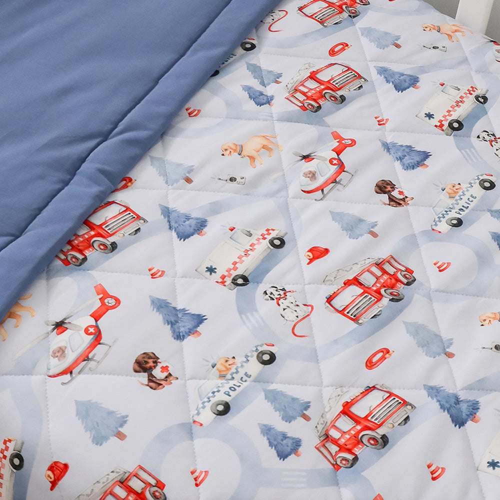 Bundle - To The Rescue Cot Comforter & Toddler Pillowcase - View 2