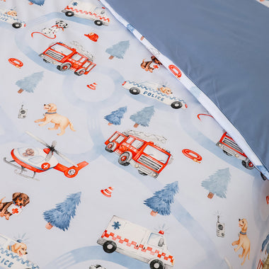 To The Rescue Organic Cotton Quilt Cover | Snuggle Hunny