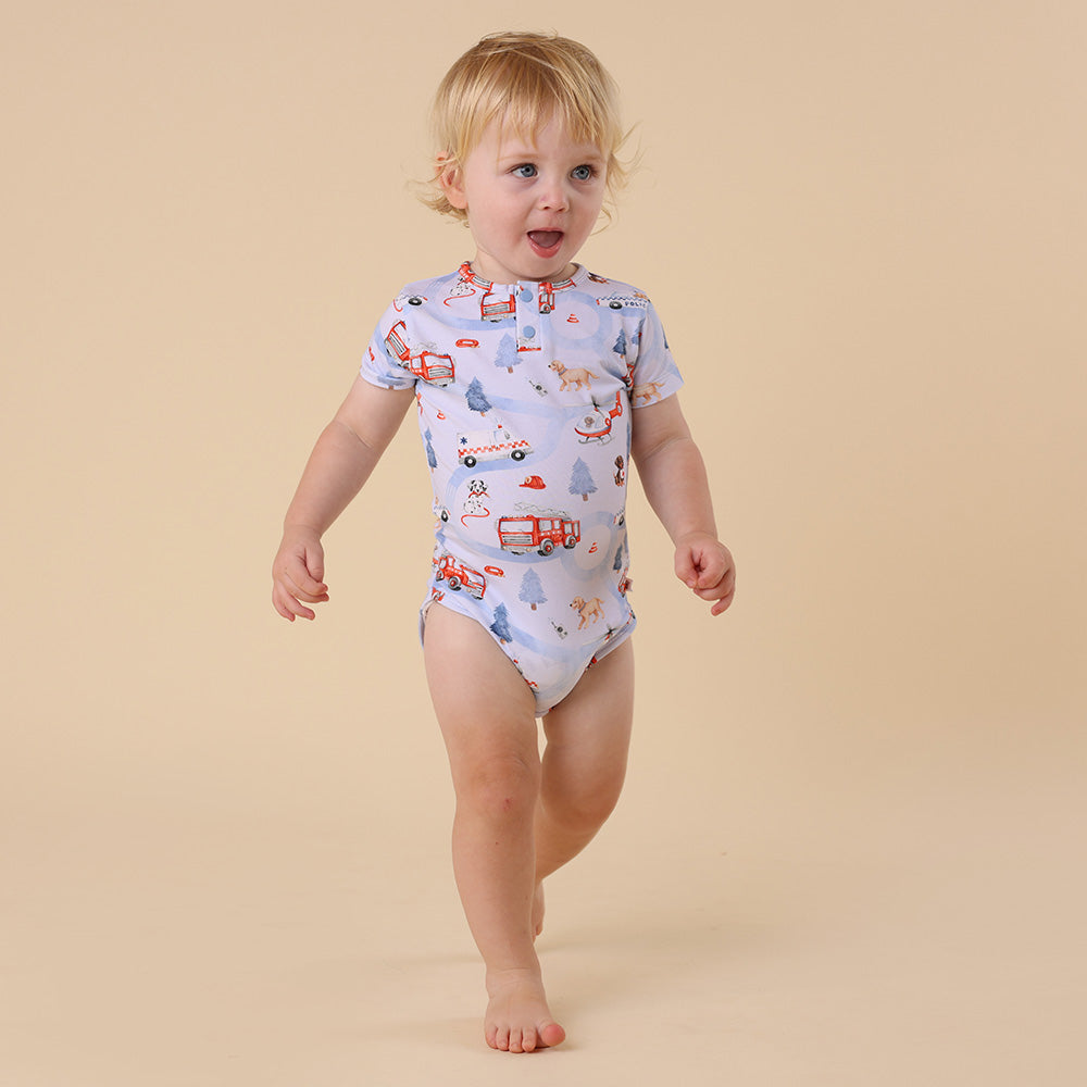 To The Rescue Short Sleeve Organic Bodysuit - View 13