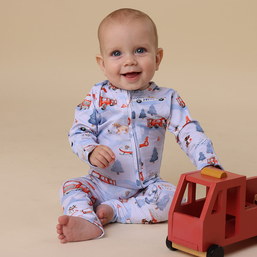 To The Rescue Organic Snugglesuit Convertible Romper - View 1