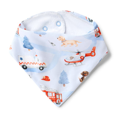 To The Rescue Organic Dribble Bib | Snuggle Hunny