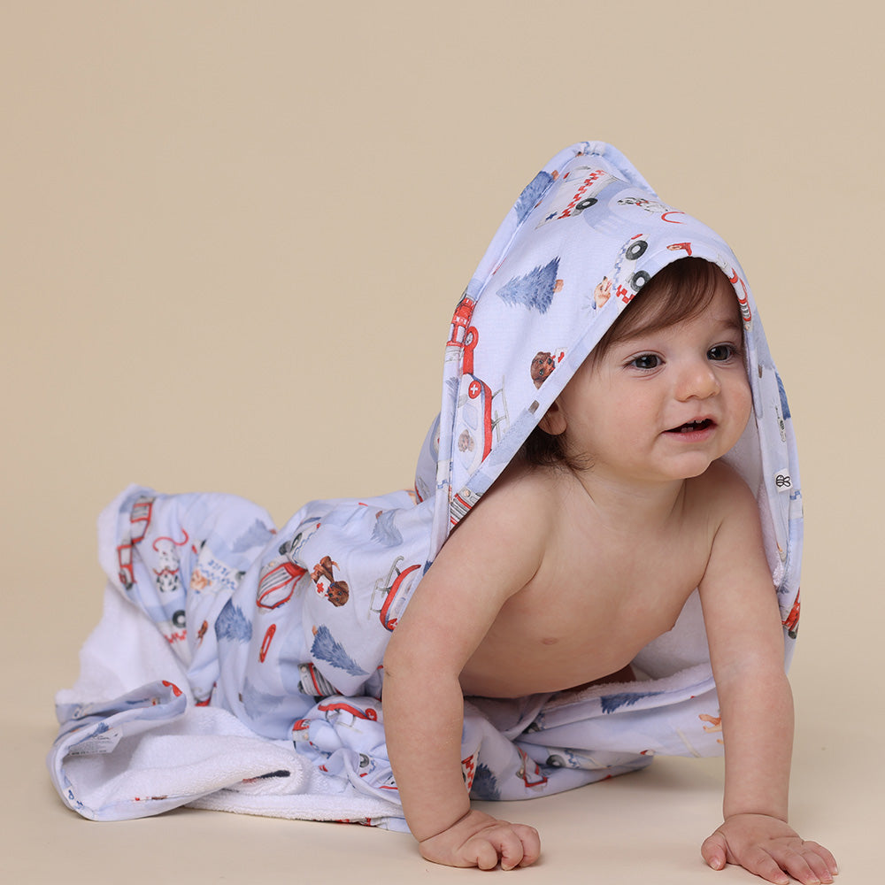 To The Rescue Organic Hooded Baby Towel - View 5