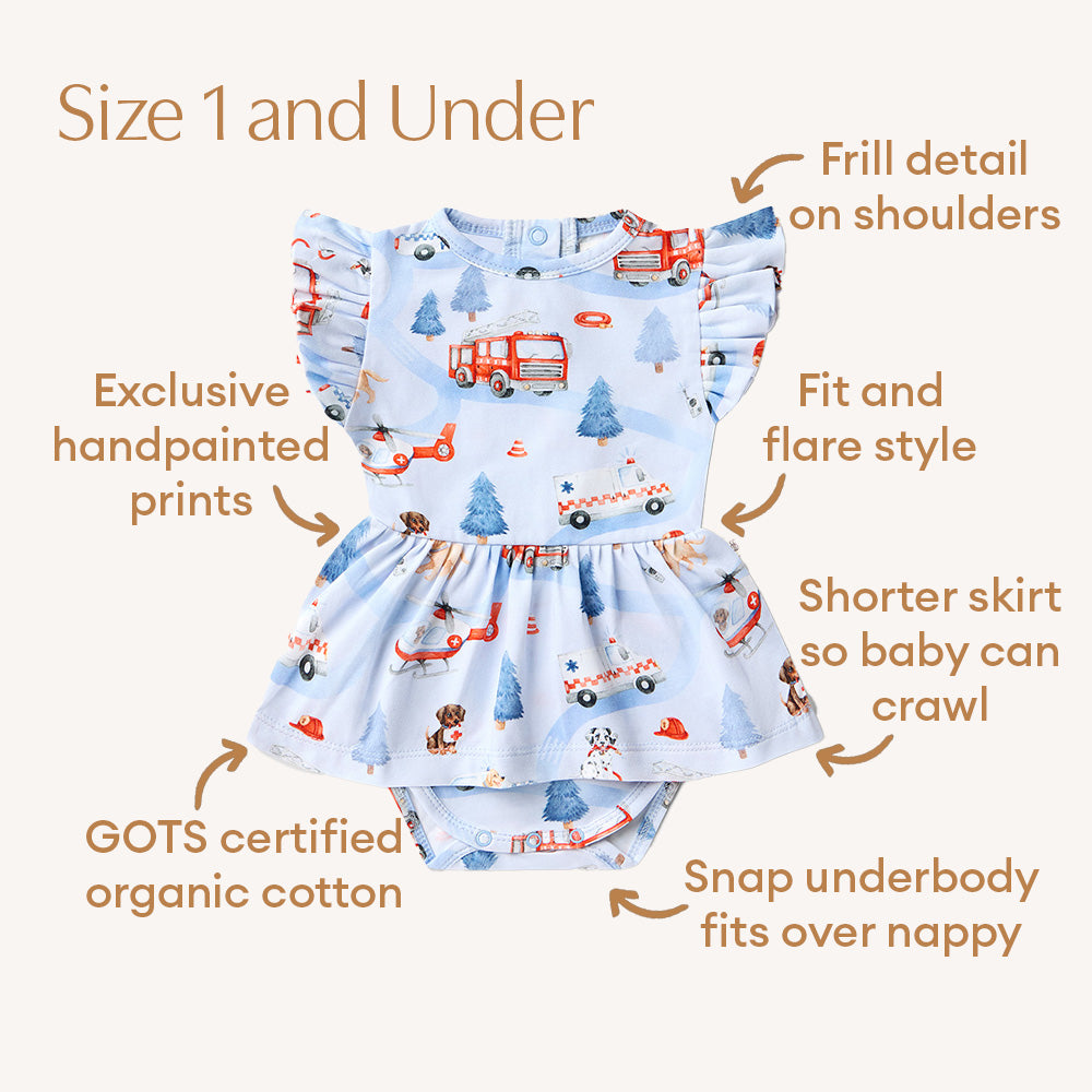 To The Rescue Short Sleeve Organic Dress - View 9