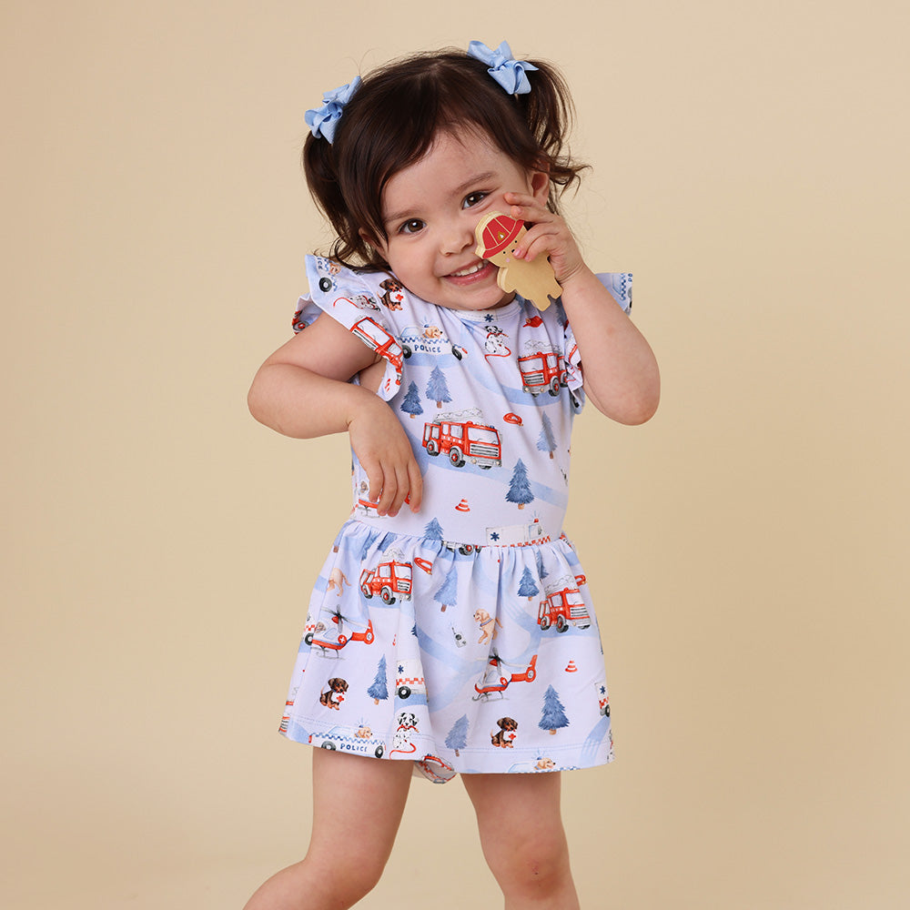 To The Rescue Short Sleeve Organic Dress - View 7