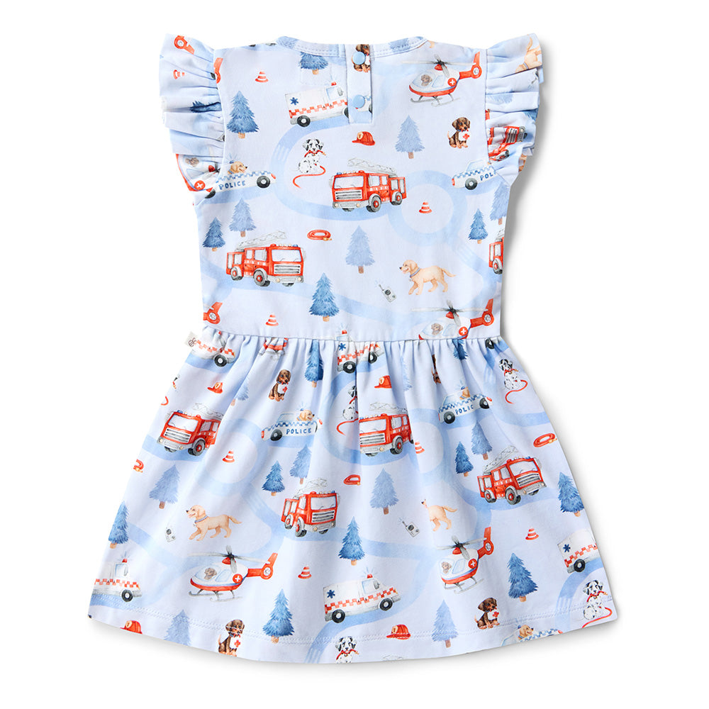 To The Rescue Short Sleeve Organic Dress - View 16