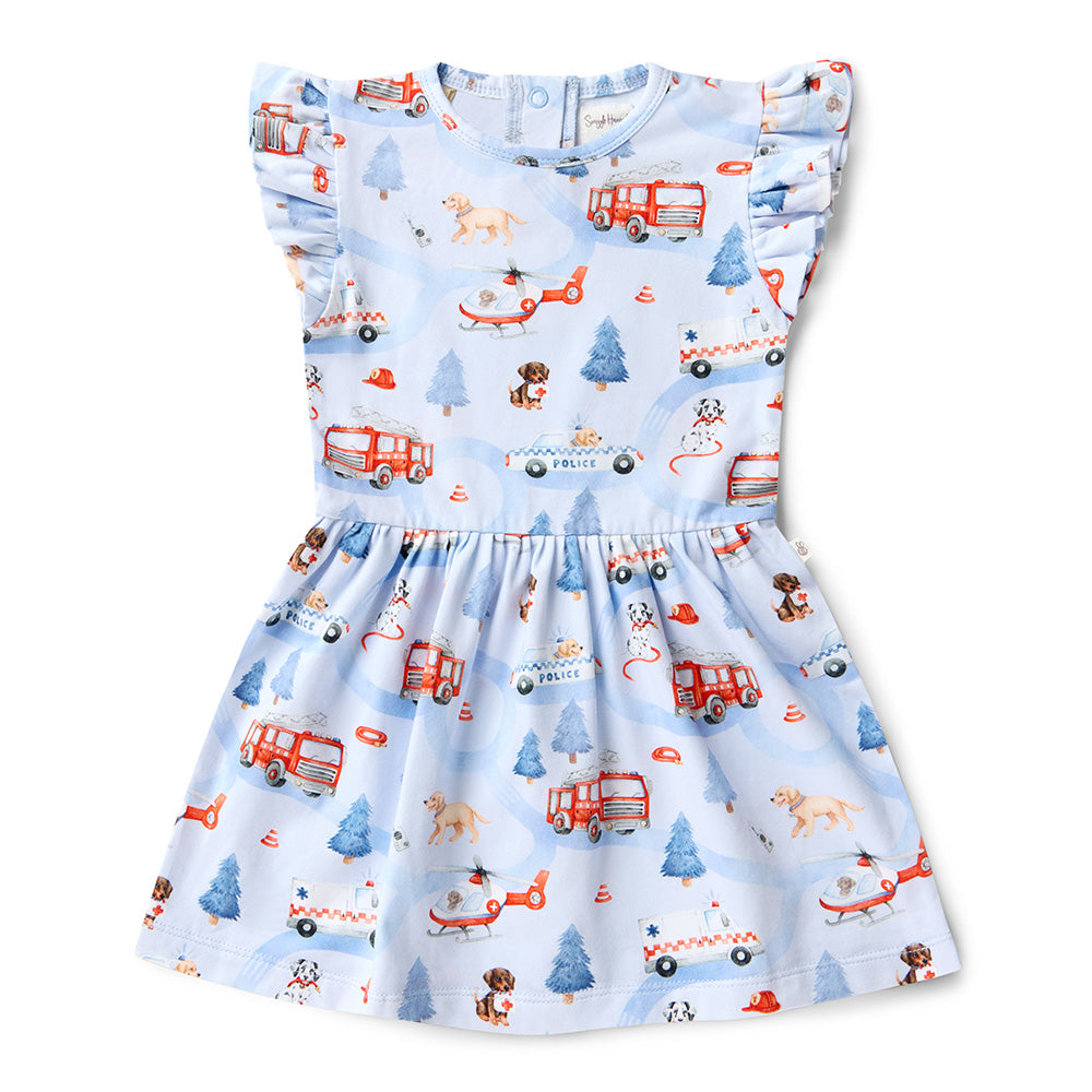 To The Rescue Short Sleeve Organic Dress - View 8