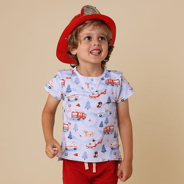 To The Rescue Organic Short Sleeve Top | Snuggle Hunny