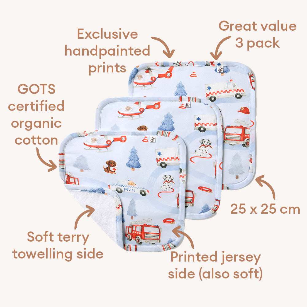 To The Rescue Organic Wash Cloths - 3 Pack - View 2