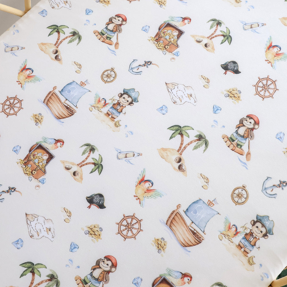 Treasure Island Organic Bassinet Sheet / Change Pad Cover - View 2