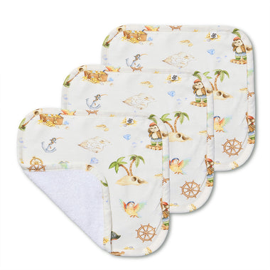Treasure Island Organic Wash Cloths - 3 Pack | Snuggle Hunny