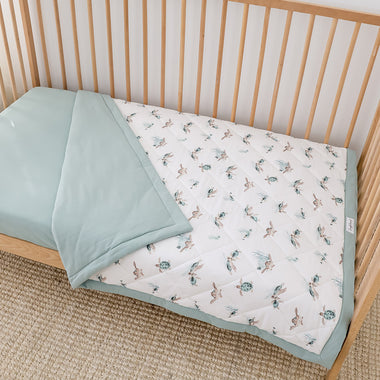 Turtle Organic Cotton Cot Comforter | Snuggle Hunny