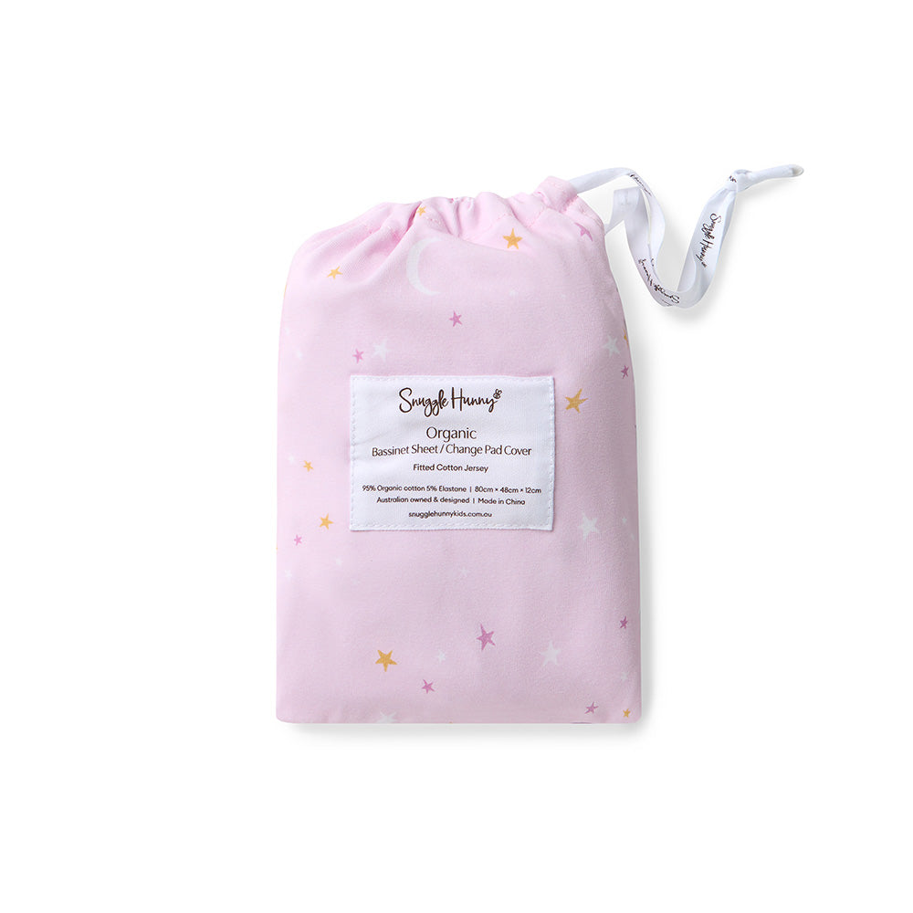 Twinkle Organic Bassinet Sheet / Change Pad Cover - View 4