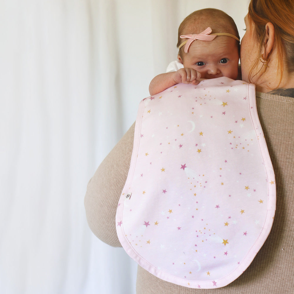 Twinkle Organic Cotton Burp Cloth - View 1