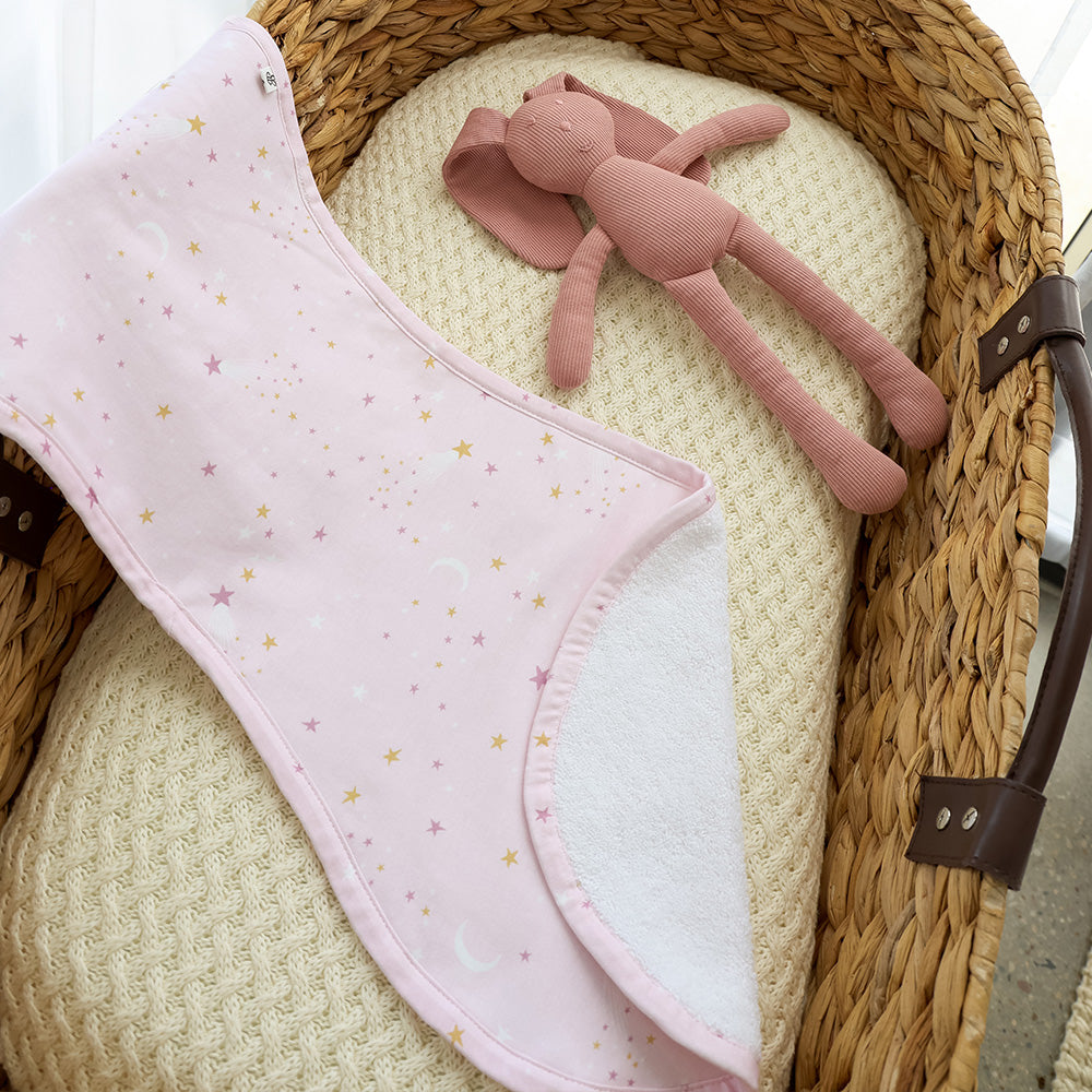 Twinkle Organic Cotton Burp Cloth - View 3
