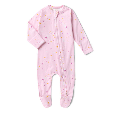 Twinkle Organic Snuggle Sleepsuit Zip Footie | Snuggle Hunny