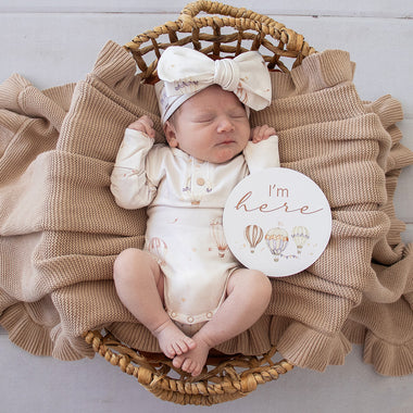 Up & Away Long Sleeve Organic Bodysuit | Snuggle Hunny