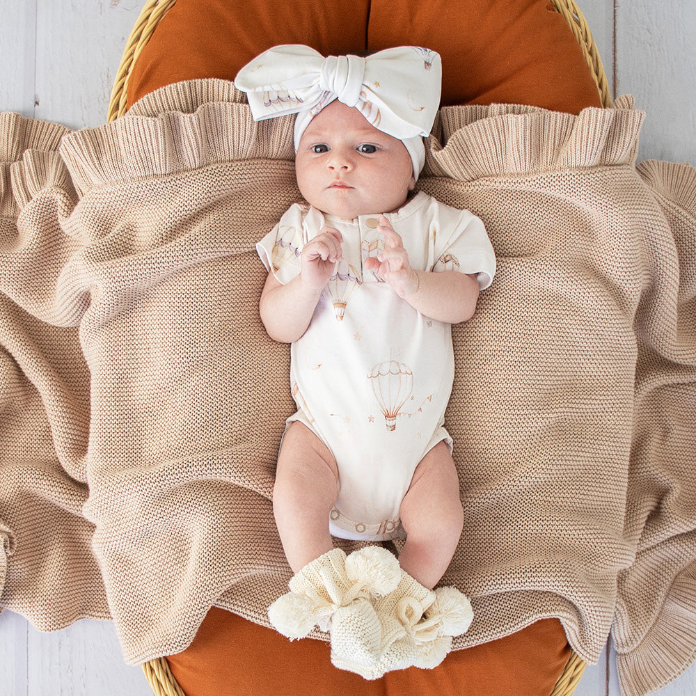 Up & Away Short Sleeve Organic Bodysuit - View 7