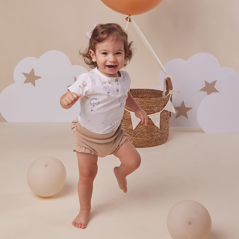 Up & Away Short Sleeve Organic Bodysuit - View 11