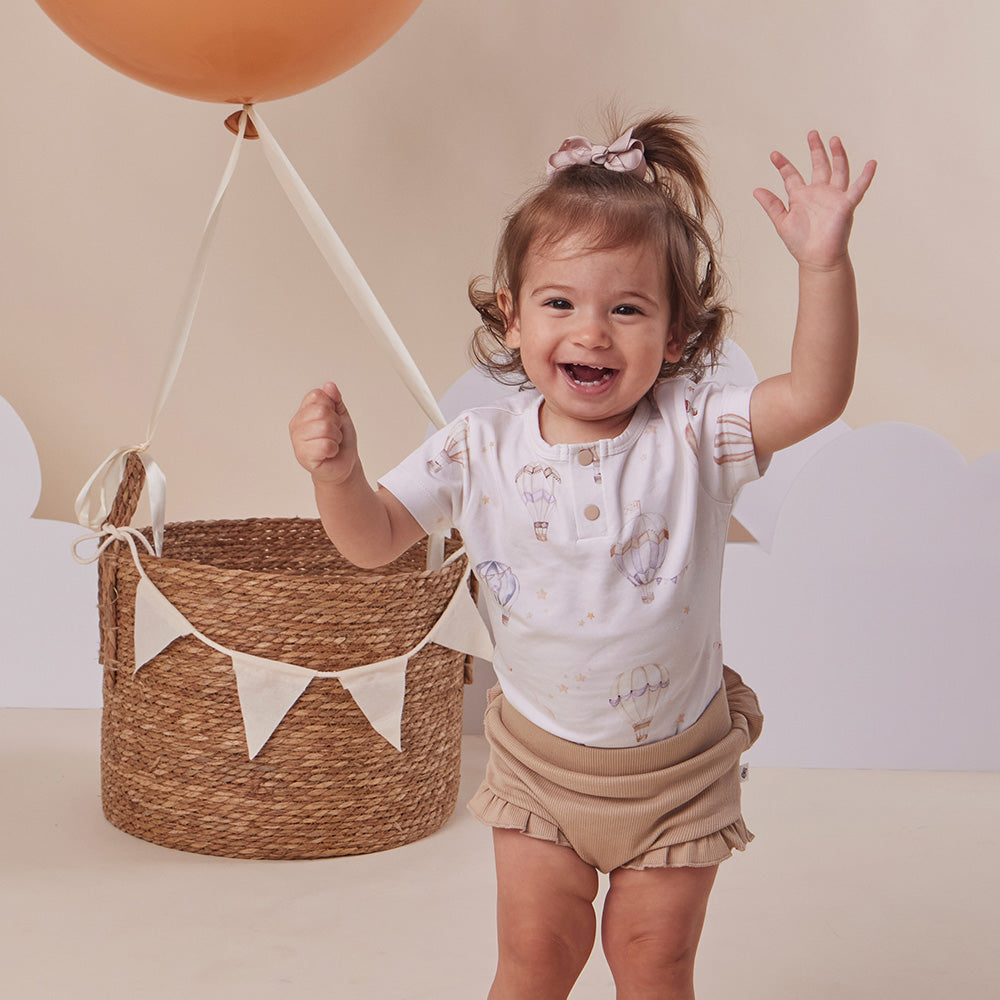 Up & Away Short Sleeve Organic Bodysuit - View 4
