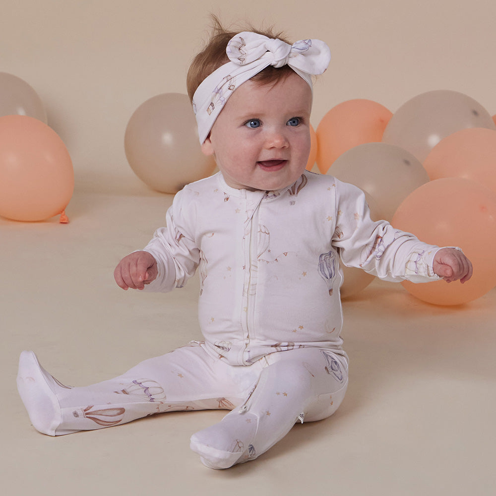 Up & Away Organic Snuggle Sleepsuit Zip Footie - View 3