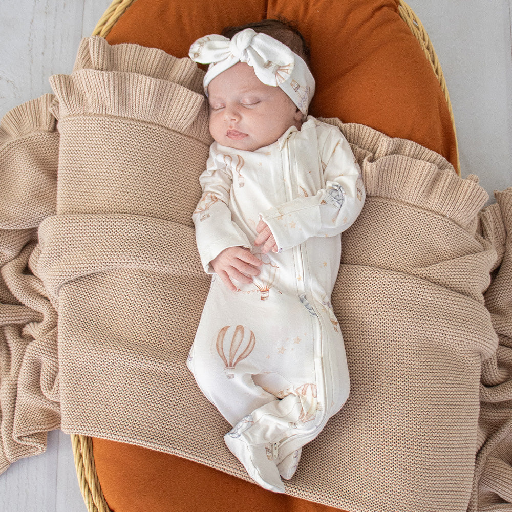 Up & Away Organic Snuggle Sleepsuit Zip Footie - View 5