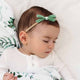 Olive Green Velvet Bow - Thumbnail 3