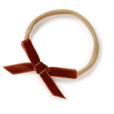 Velvet Bows - Toffee Velvet Bow