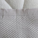 Warm Grey Diamond Knit Organic Baby Blanket - Thumbnail 6