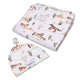 Wild Horses Organic Jersey Wrap & Beanie Set - Thumbnail 2