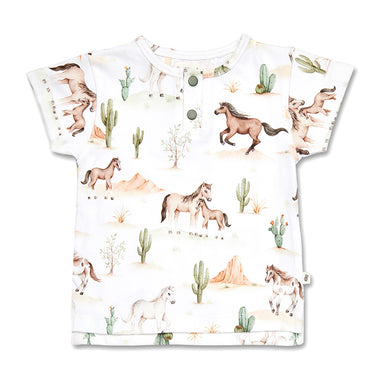 Wild Horses Organic Short Sleeve Top | Snuggle Hunny