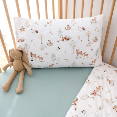 Woodland Tales Organic Cotton Toddler Pillowcase | Snuggle Hunny