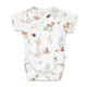 Woodland Tales Short Sleeve Organic Kimono Bodysuit - Thumbnail 2