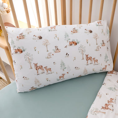 Woodland Tales Organic Cotton Toddler Pillowcase | Snuggle Hunny