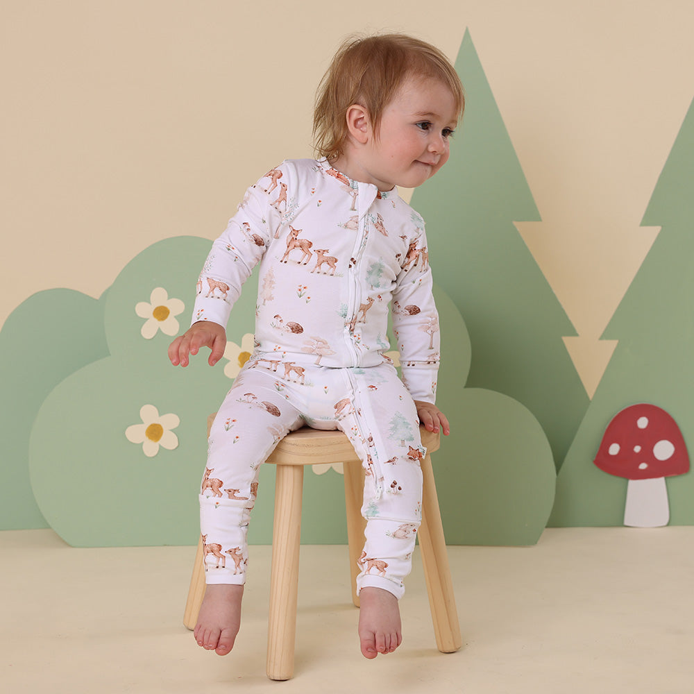 Woodland Tales Organic Snugglesuit Convertible Romper - View 9