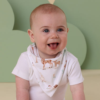 Woodland Tales Organic Dribble Bib | Snuggle Hunny