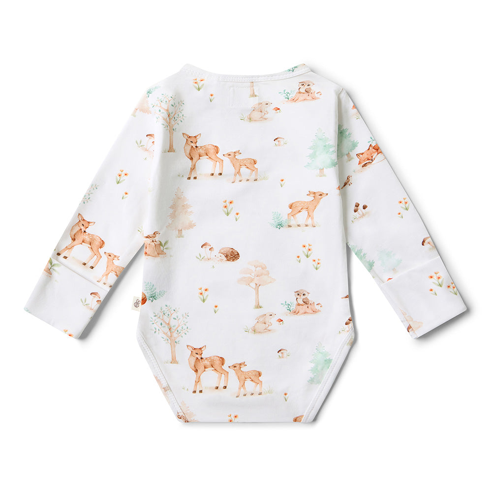 Woodland Tales Long Sleeve Organic Bodysuit - View 9