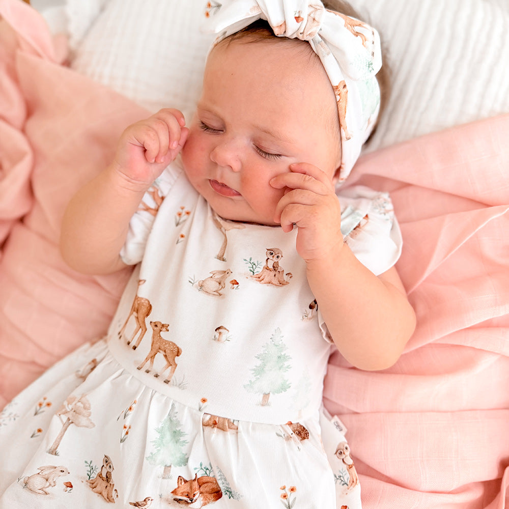 Woodland Tales Short Sleeve Organic Dress - View 9