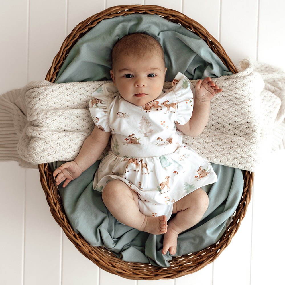 Woodland Tales Short Sleeve Organic Dress - View 12