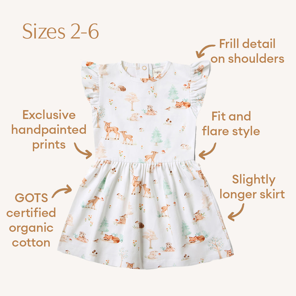 Woodland Tales Short Sleeve Organic Dress - View 8