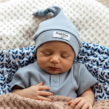 Zen Ribbed Organic Knotted Beanie-Snuggle Hunny